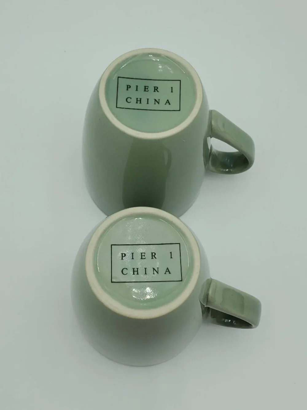 Pier 1 Moss Green Mugs Pier 1 Sage Green Mugs